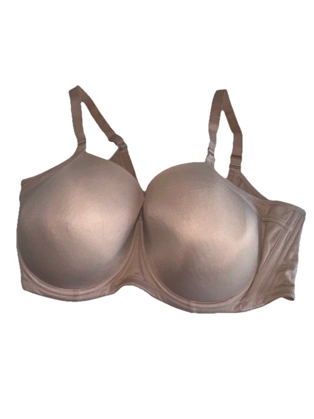 Modern Movement Womens Back Smoothing T Shirt Bra 38DD Beige Underwire